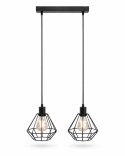 Lampa wisząca 2xE27 FOSKAL BLACK