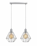 Pendant lamp 2xE27 FOSKAL SILVER