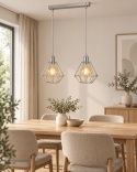 Pendant lamp 2xE27 FOSKAL SILVER