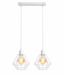 Lampa wisząca 2xE27 FOSKAL WHITE