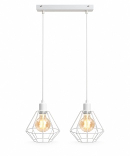 Lampa wisząca 2xE27 FOSKAL WHITE