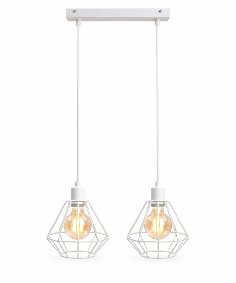 Lampa wisząca 2xE27 FOSKAL WHITE