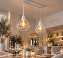 Lampa wisząca 2xE27 FOSKAL WHITE