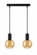 Lampa wisząca 2xE27 JANTAR BLACK