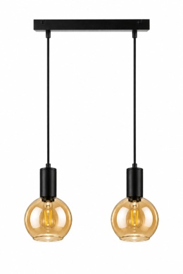 Lampa wisząca 2xE27 JANTAR BLACK