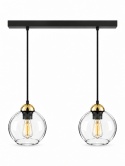 Lampa wisząca 2xE27 MIRAGE BLACK/GOLD