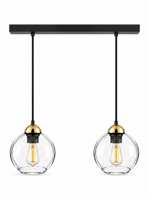Lampa wisząca 2xE27 MIRAGE BLACK/GOLD