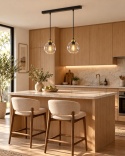 Lampa wisząca 2xE27 MIRAGE BLACK/GOLD