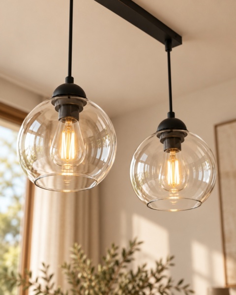 Lampa wisząca 2xE27 MIRAGE BLACK