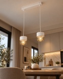 Lampa wisząca 2xE27 ROYAL WHITE/GOLD