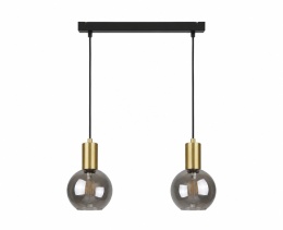 Lampa wisząca 2xE27 SUPRA BLACK/GOLD