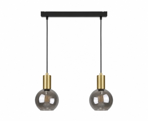 Lampa wisząca 2xE27 SUPRA BLACK/GOLD