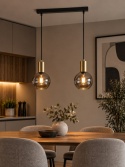 Lampa wisząca 2xE27 SUPRA BLACK/GOLD