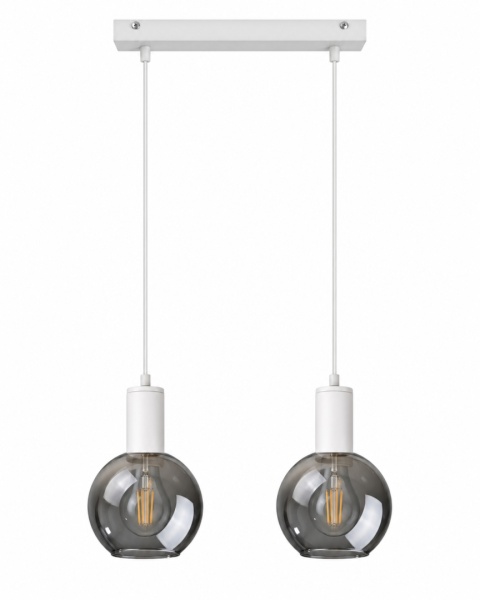 Pendant lamp 2xE27 SUPRA WHITE