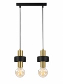 Lampa wisząca 2xE27 UNICA BLACK/GOLD