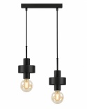 Pendant lamp 2xE27 UNICA BLACK