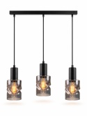 Lampa wisząca 3xE27 CROSS BLACK