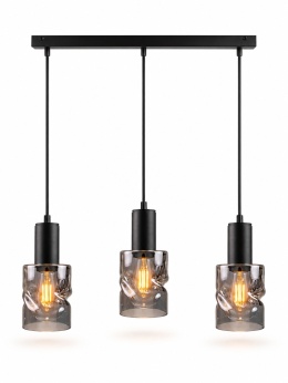 Lampa wisząca 3xE27 CROSS BLACK