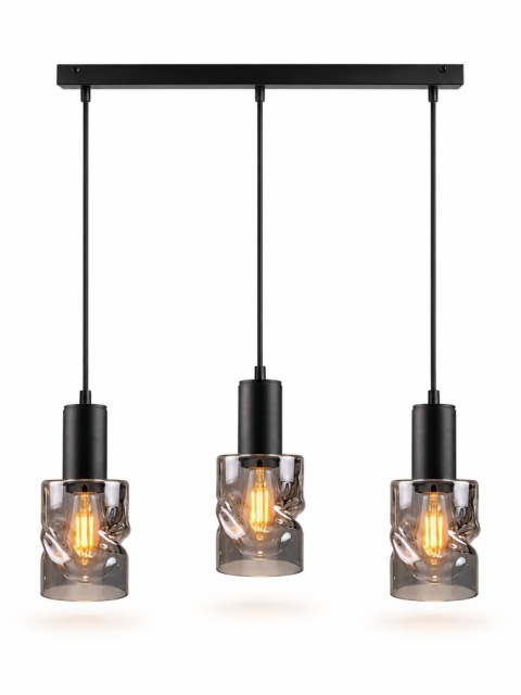 Lampa wisząca 3xE27 CROSS BLACK