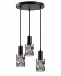 Lampa wisząca 3xE27 CROSS BLACK