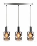 Lampa wisząca 3xE27 CROSS DARK SILVER