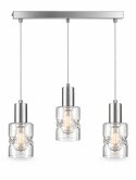 Lampa wisząca 3xE27 CROSS SILVER