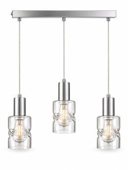 Lampa wisząca 3xE27 CROSS SILVER