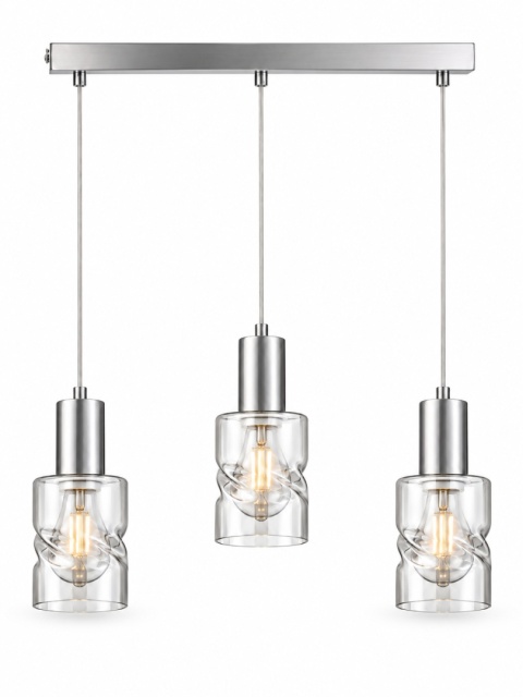 Lampa wisząca 3xE27 CROSS SILVER