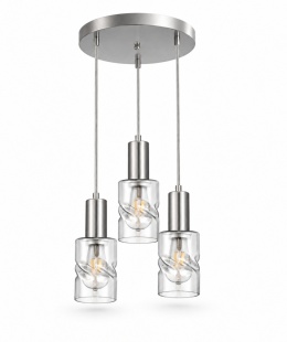 Lampa wisząca 3xE27 CROSS SILVER