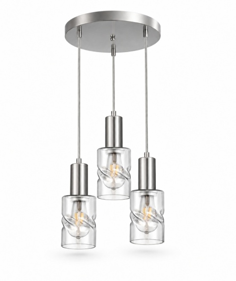 Lampa wisząca 3xE27 CROSS SILVER