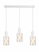 Lampa wisząca 3xE27 CROSS WHITE