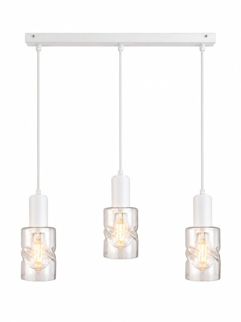 Lampa wisząca 3xE27 CROSS WHITE