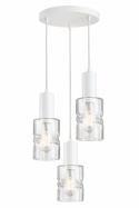 Lampa wisząca 3xE27 CROSS WHITE