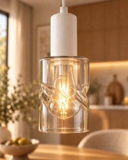 Lampa wisząca 3xE27 CROSS WHITE