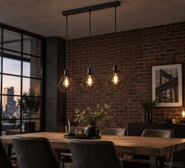 Lampa wisząca 3xE27 FOSKAL BLACK