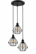 Lampa wisząca 3xE27 FOSKAL BLACK