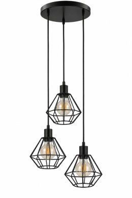 Lampa wisząca 3xE27 FOSKAL BLACK