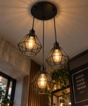 Lampa wisząca 3xE27 FOSKAL BLACK