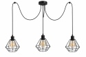 Lampa wisząca 3xE27 FOSKAL BLACK