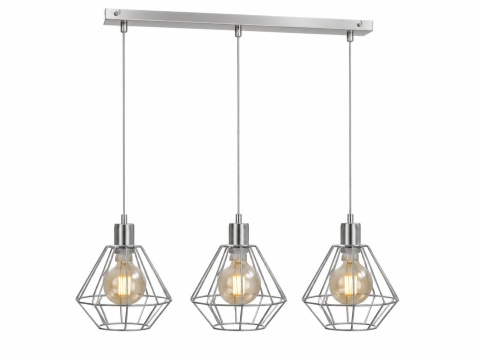 Lampa wisząca 3xE27 FOSKAL SILVER