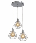 Pendant lamp 3xE27 FOSKAL SILVER