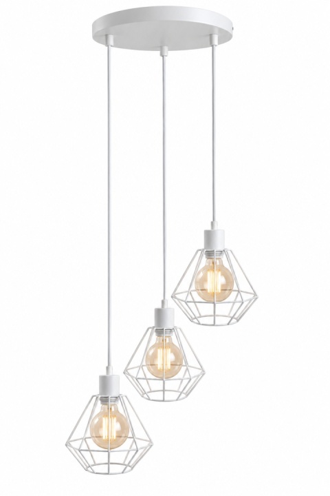 Lampa wisząca 3xE27 FOSKAL WHITE