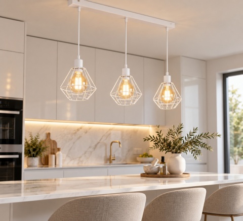 Lampa wisząca 3xE27 FOSKAL WHITE