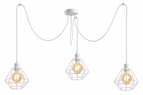 Lampa wisząca 3xE27 FOSKAL WHITE