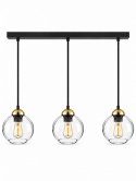 Lampa wisząca 3xE27 MIRAGE BLACK/GOLD
