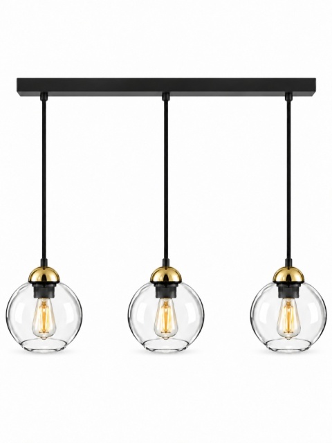 Lampa wisząca 3xE27 MIRAGE BLACK/GOLD