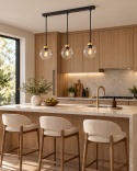 Lampa wisząca 3xE27 MIRAGE BLACK/GOLD