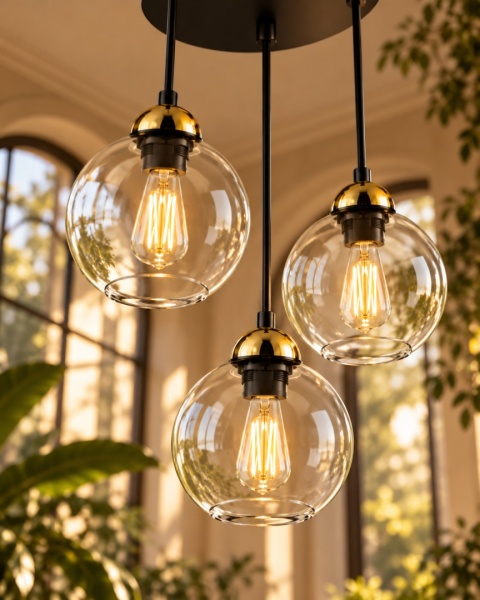 Lampa wisząca 3xE27 MIRAGE BLACK/GOLD