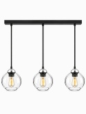Lampa wisząca 3xE27 MIRAGE BLACK/SILVER