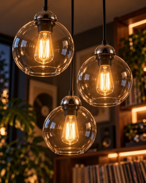 Lampa wisząca 3xE27 MIRAGE BLACK/SILVER